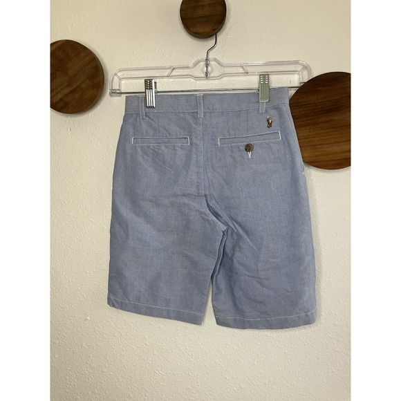 Polo Ralph Lauren Blue Chino Shorts Boys Size 7 Pony Logo - Picture 2 of 5